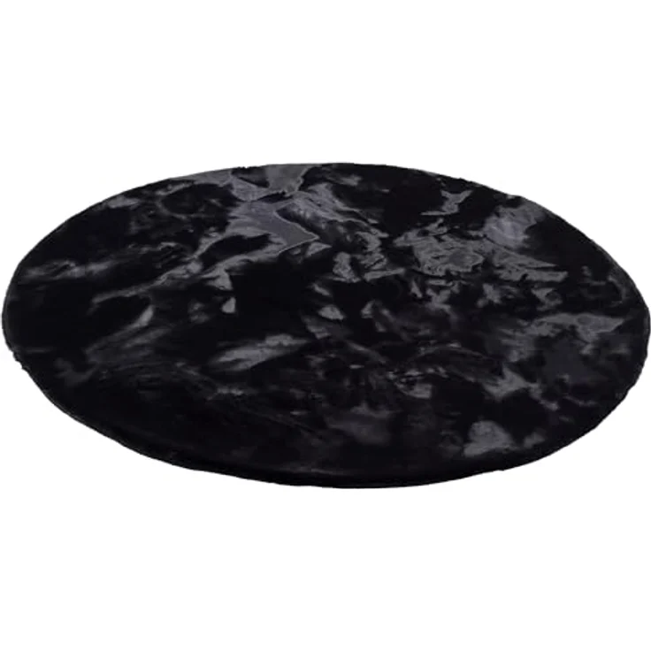 Pergamon Fellteppich Fellteppich Luxus Super Soft Plush Rund, Rund, Höhe: 25 mm – Bild 3