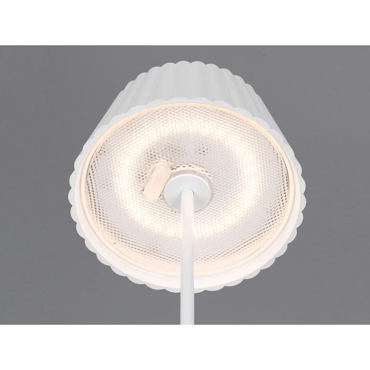 'Suarez' Akku Stehlampe, für Outdoor, kabellos in Weiß, klein 123cm – Bild 6