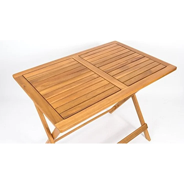 Soma Stehtisch Holztisch Material: Teakholz Farbe: braun (1 x Gartentisch) 80x80 cm – Bild 6