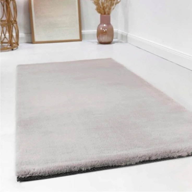 Esprit Hochflor-Teppich Alice Kunstfell, rechteckig, Höhe: 25 mm, Kaninchenfell-Haptik, besonders weich und dicht, für alle Räume – Bild 1