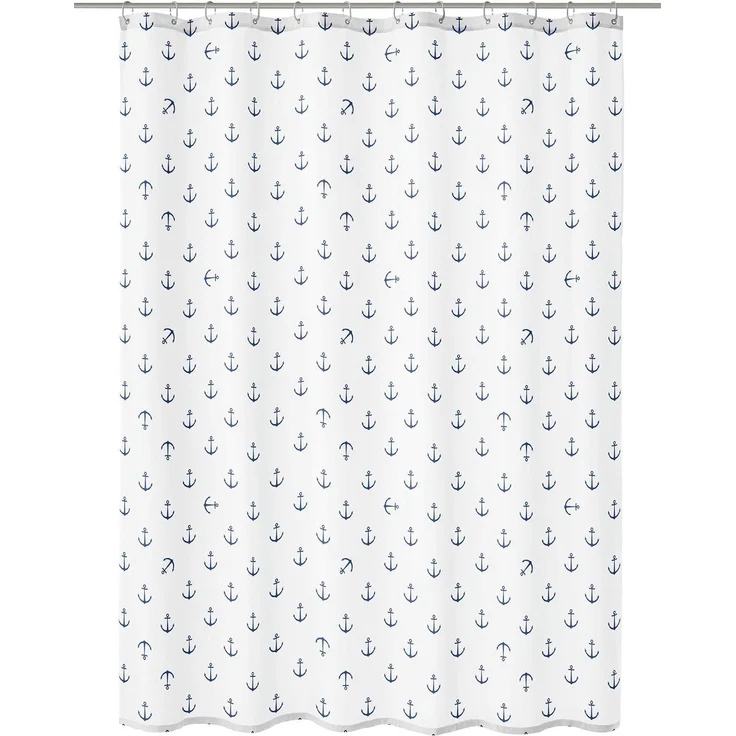 Kleine Wolke Duschvorhang Anchor dunkelblau 180 x 200 cm – Bild 1