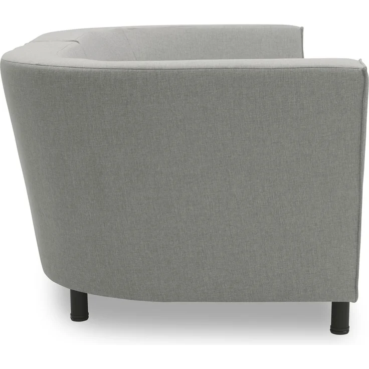 Gartenlounge Sofa 2-Sitzer Brandie 206x77x103 mit Outdoorbezug silber – Bild 3