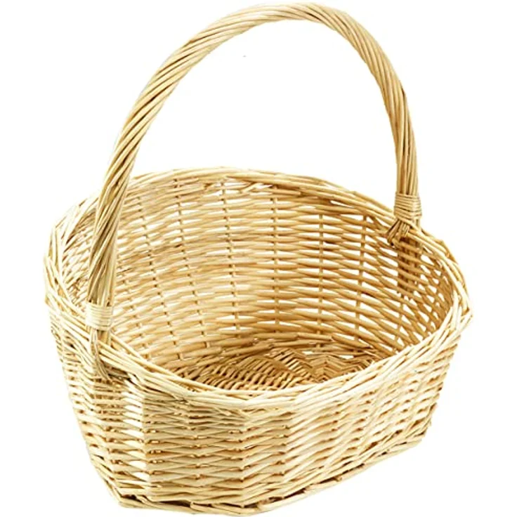 Kobolo Dekokorb Geschenkkorb Präsentkorb natur Weide 49x40x44 cm – Bild 2