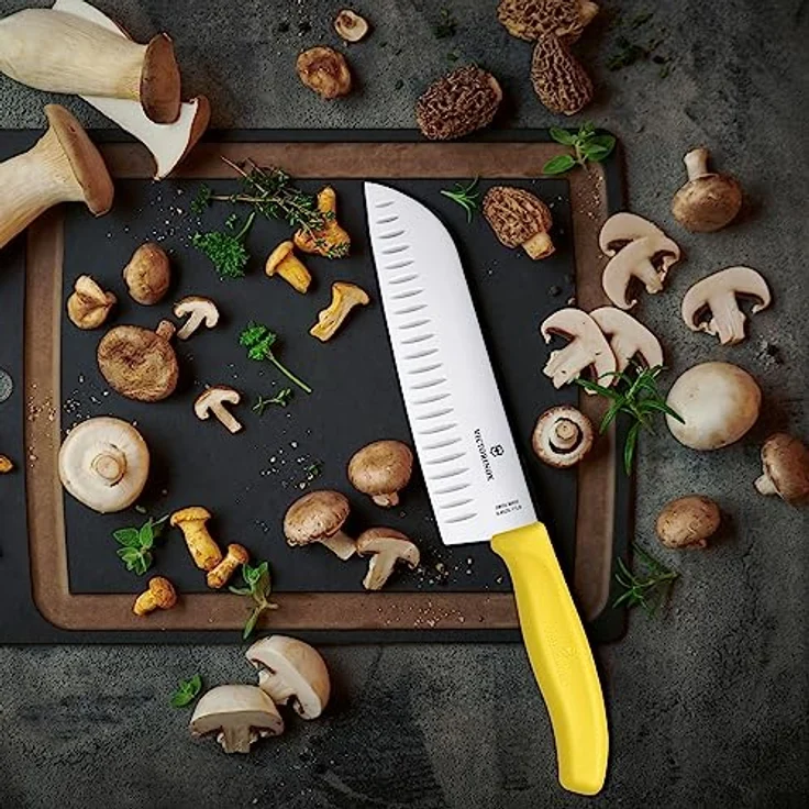 Victorinox Swiss Classic Santokumesser 17cm gelb – Bild 6