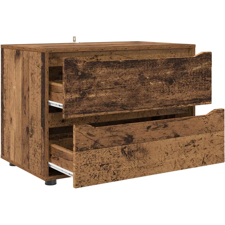 vidaXL Aufbewahrungsschrank 80 x 48 x 57 cm Holzwerkstoff Altholz 888825 – Bild 7