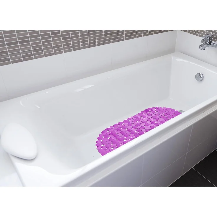 Badematte Badewanneneinlage 68 x 35 cm oval mit Saugnoppen Badematte für die Badewanne in verschiedenen Farben Einlage Badewannenmatte Antirutsch – Bild 2