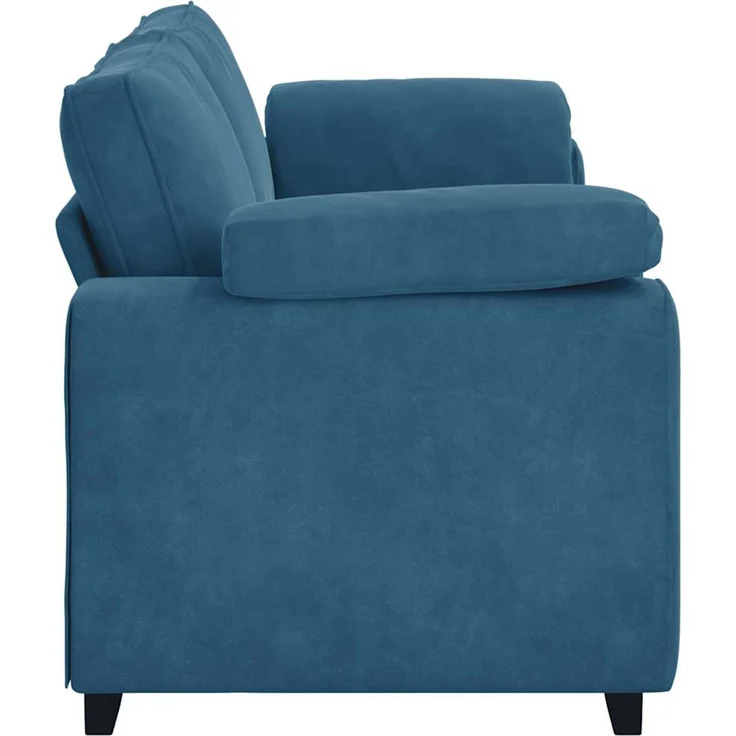 vidaXL 3-Sitzer-Sofa Blau 220x77x82 cm Samt 4105286 – Bild 5