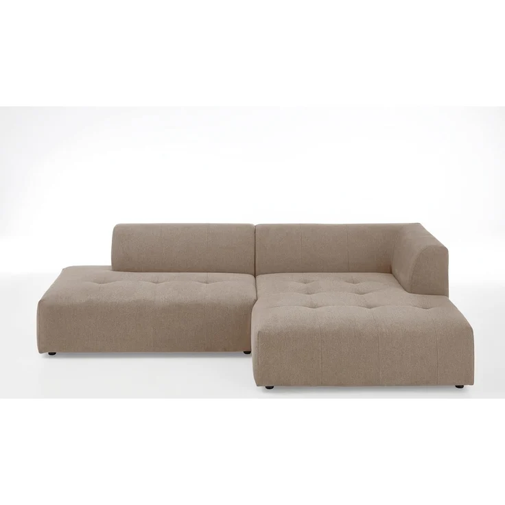 ATLANTIC home collection Eckgarnitur, XXL-Liegefläche (ca. 63x240 cm), skandinavisches Design, frei im Raum stellbar. Bezugsstoff Strukturstoff, Ecke rechts – Bild 3
