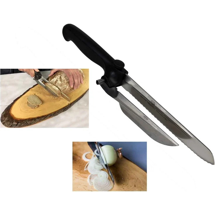 Nova Diamant Messer Multimesser mit Abstandshalter Schiene Brotmesser Wurstmesser Käsemesser – Bild 7