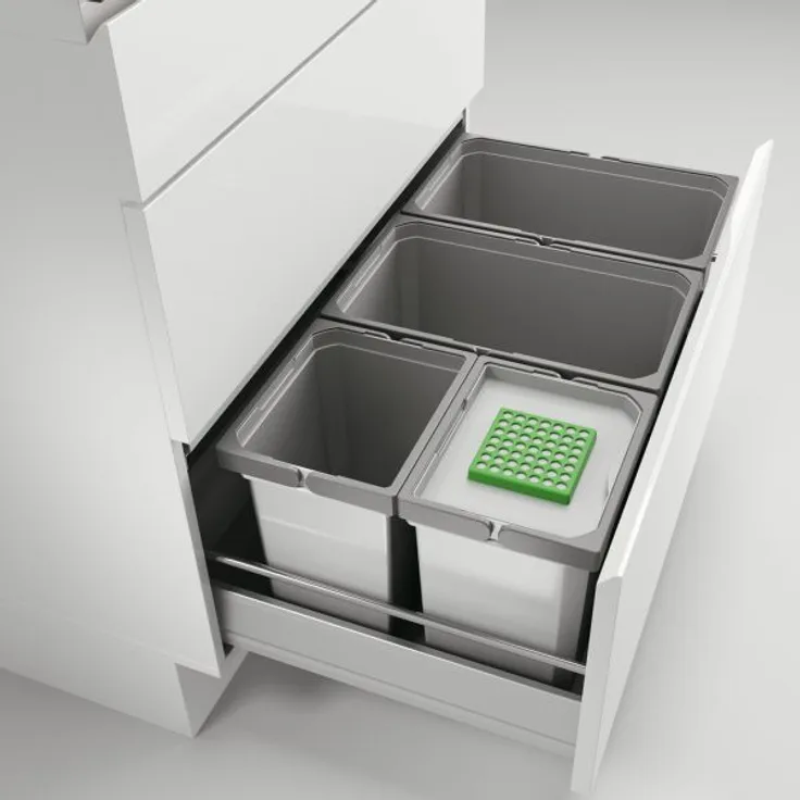 Cox® Box 275 S/800-4 Bio, Abfallsammler für vorhandene Auszüge, hellgrau