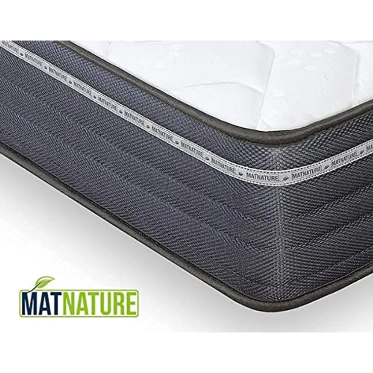 Matnature MatFoam | Wendbare Viscosoft-Matratze, fest und formstabil, Höhe 21 cm, sehr atmungsaktiv, antibakteriell, optimale Thermoregulierung, Rutschfester Stoff (120x180 cm) – Bild 6