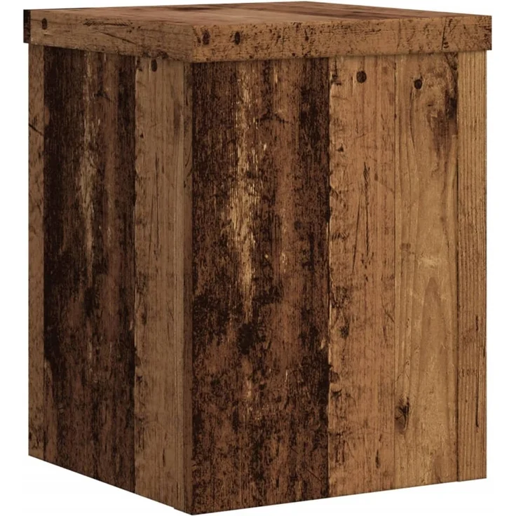 vidaXL Pflanzenständer 2 Stk. Altholz-Optik 15x15x20 cm Holzwerkstoff 852895 – Bild 5