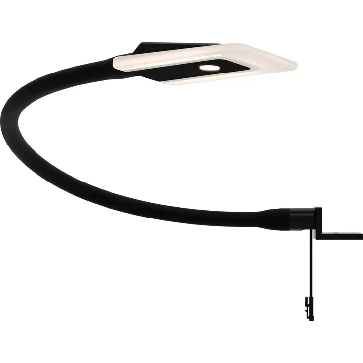 kalb Bettleuchte Diora Dual Bettleuchte Flexibel Leseleuchte Nachttischlampe, 1er Set schwarz, warmweiß und neutralweiß