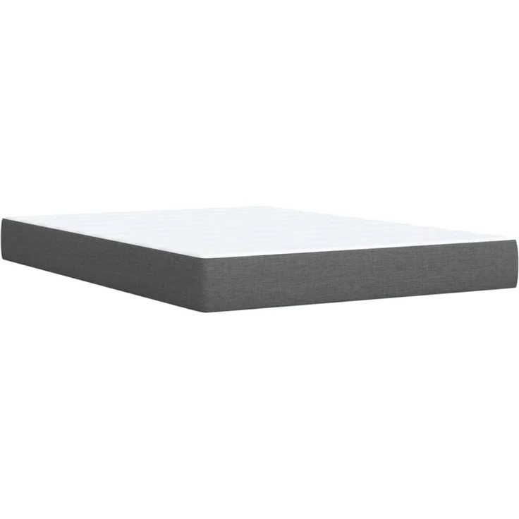 vidaXL Boxspringbett mit Matratze Dunkelgrau 160x200 cm Stoff 3293646 – Bild 11