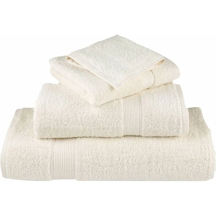 vidaXL Premium Badetücher SOLUND 4 Stk. Creme 100x150 cm 600 g/m² 137480 – Bild 4