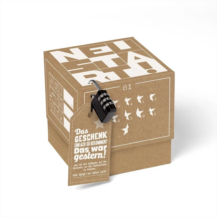 SURPRISA Geschenkbox Geschenke als Rätsel individuelle Geldgeschenke, Personalisierte Geschenkideen / Das Geschenk einfach so - war gestern! – Bild 1