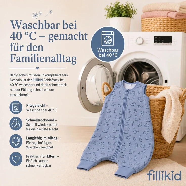 Fillikid Ganzjahres-Schlafsack mit Füßen Exklusiv – Bild 9
