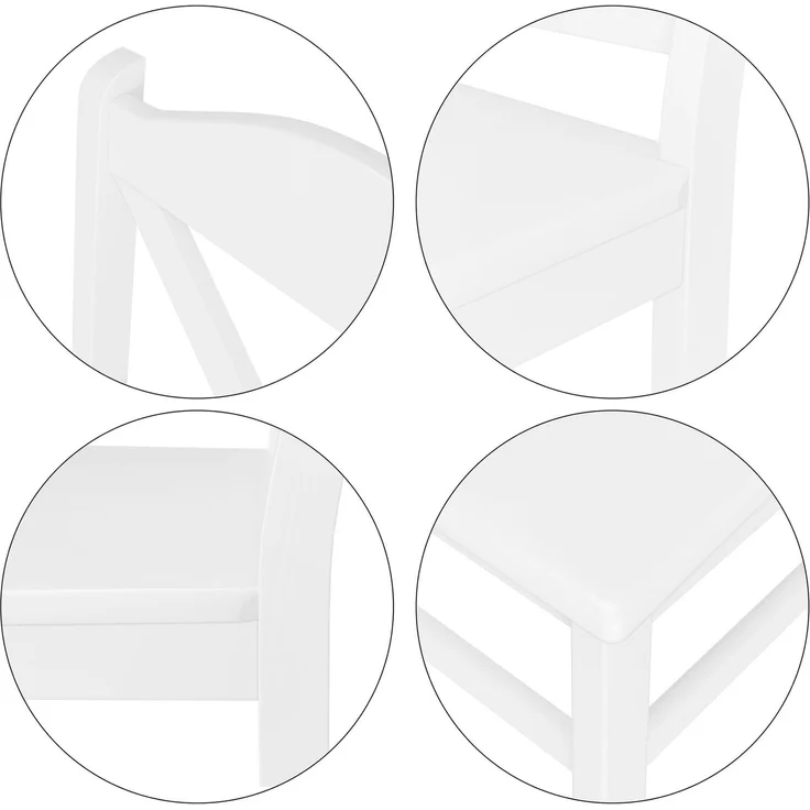 Küchenstuhl Massivholzstuhl Esszimmerstuhl Kiefer Stuhl 90.71-20 W – Bild 4