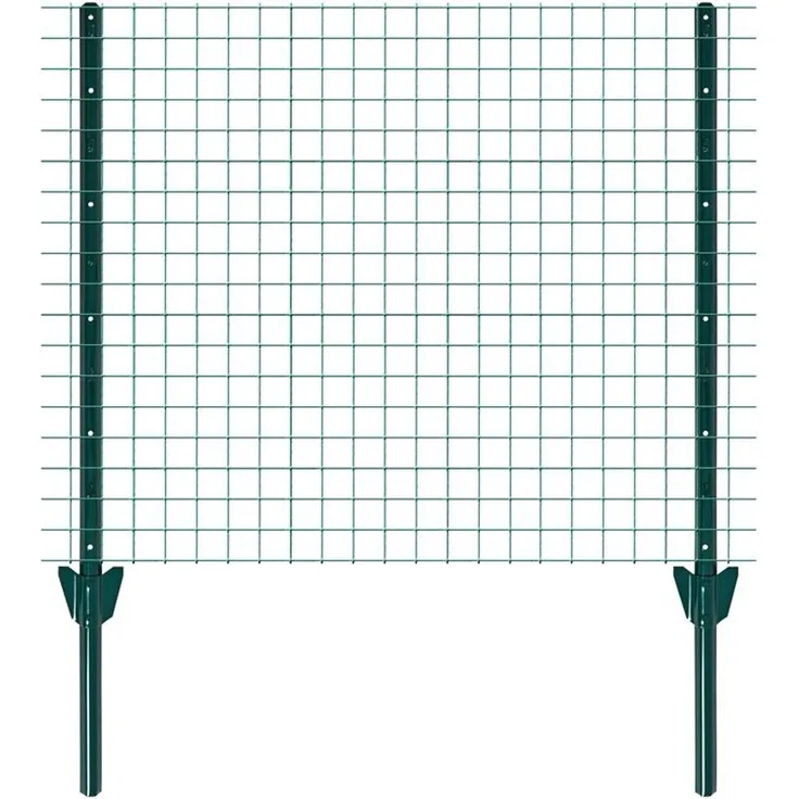 Zaunset Volierendraht Gartenzaun 1 x 10 m Drahtzaun 16 mm Zaun Komplett-Set Grün