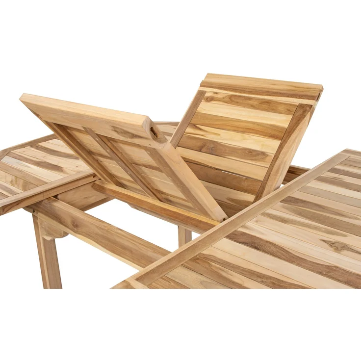 Gartentisch ausziehbar Teak Holz 120 - 170 cm oval BORNEO 34716508 – Bild 6