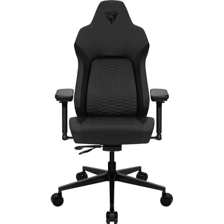 ThunderX3 CORE Smart Ergonomischer Gaming Stuhl, atmungsaktive Materialien, gepolsterte 3D-Armlehnen, belasten bis 125 kg, Racer Schwarz