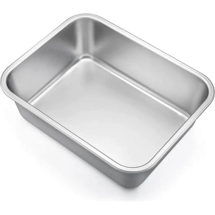 Homikit Auflaufform Rechteckig 27x21x8 cm Edelstahl Lasagne