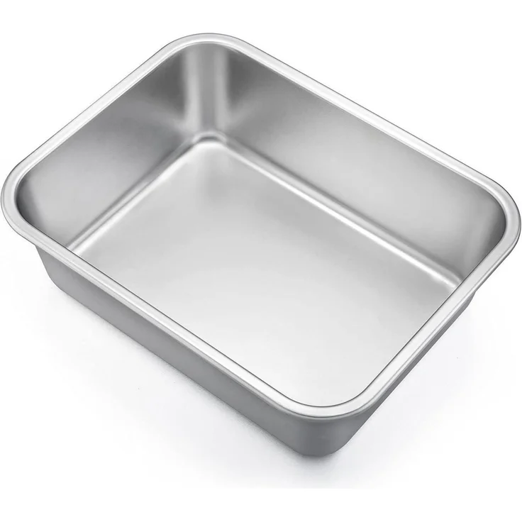 Homikit Auflaufform Rechteckig 27x21x8 cm Edelstahl Lasagne – Bild 1