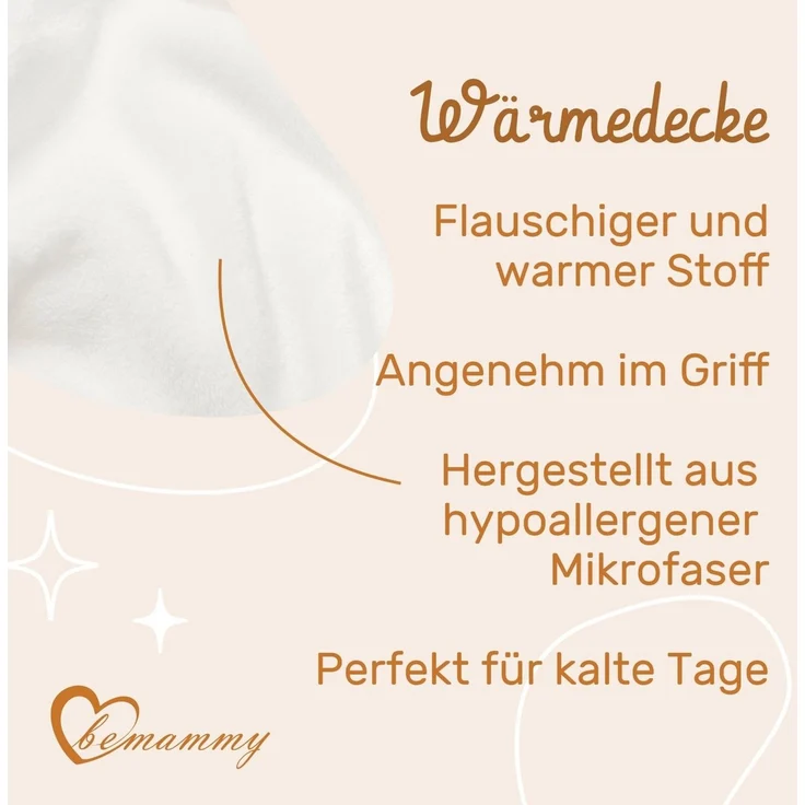 Wohndecke Warme Kuscheldecke Babydecke Blanket Baby Geschenk BE20-168, Be Mammy – Bild 4