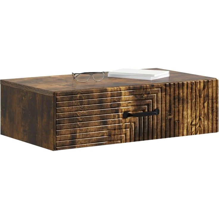 vidaXL Wandmontierter Beistelltisch Geräucherte Eiche Holzwerkstoff 898660 – Bild 3