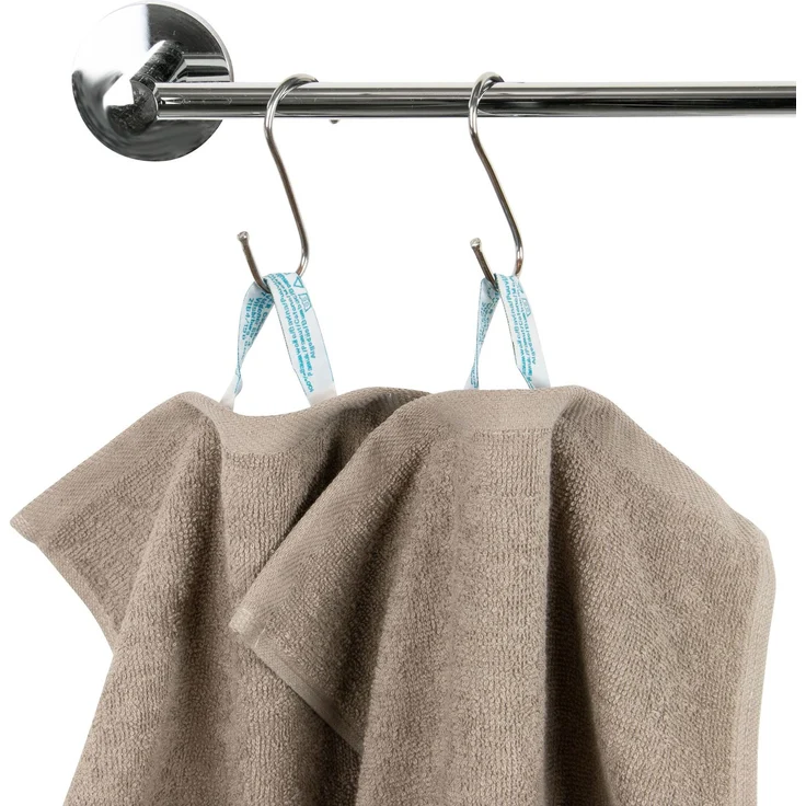 ZOLLNER 10er Set Seiftücher, Baumwolle, 30x30 cm, 420g/qm, hellbraun (braun) – Bild 2