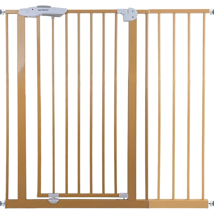 Absperrgitter Treppenschutzgitter beige für 105-135cm Durchgang 110cm Hoch