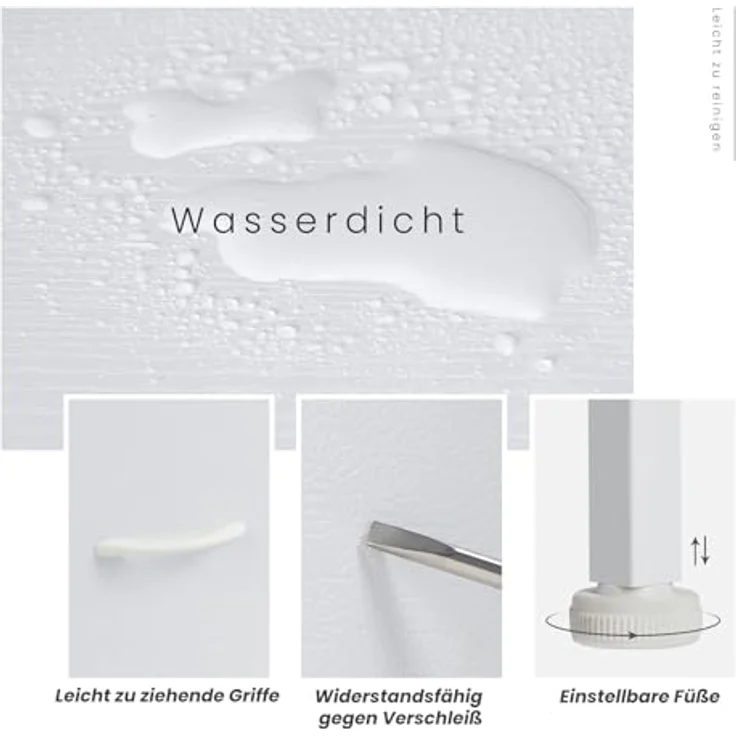 Sweetcrispy Kommode mit Stoffschubladen, Weiß – Bild 6