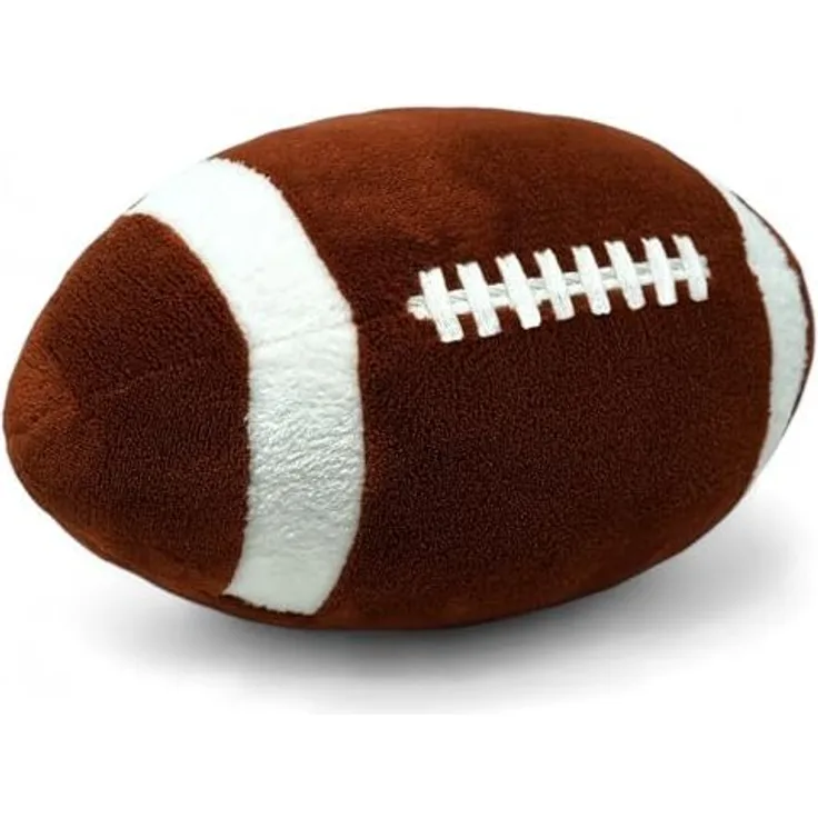 40YARDS Dekokissen American Football Kissen (maßstabsgetreu) - Indoor Football, Weiches Plüschkissen – Größe: 28 x 17 x 17 cm
