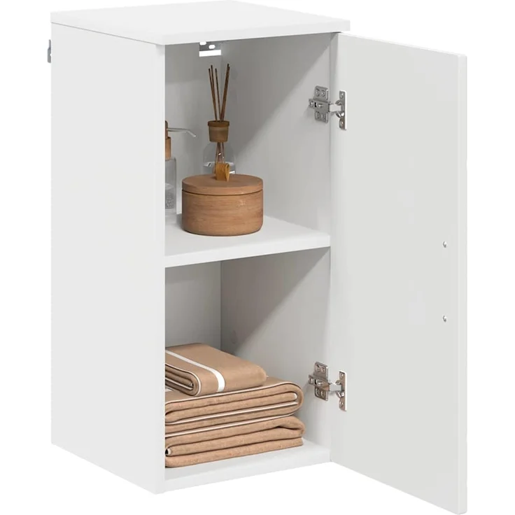 vidaXL Badezimmerschrank Weiß 30 x 31,5 x 61 cm Holzwerkstoff & Metall 883344 – Bild 2
