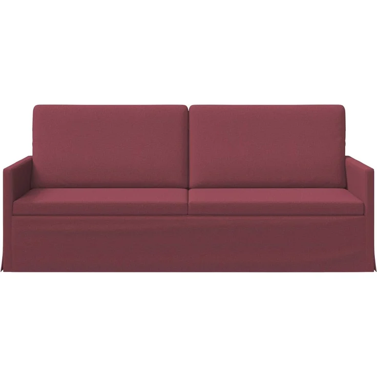 vidaXL 3-Sitzer Sofa Weinrot 190 x 81 x 82 cm Stoff 42041109 – Bild 2