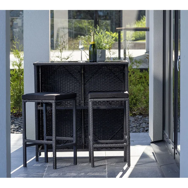 VENTURE HOME Knock | Polyrattan Bartisch mit
