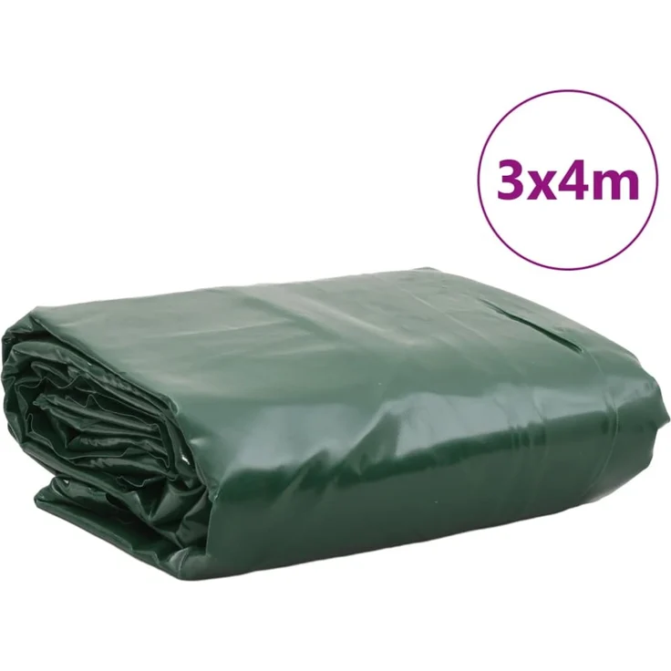 vidaXL Abdeckplane Grün 3x4 m 650 g/m² 156133 – Bild 9
