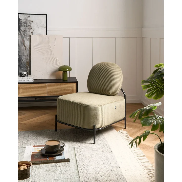 Sessel LUNDE Cord Grün – Bild 3