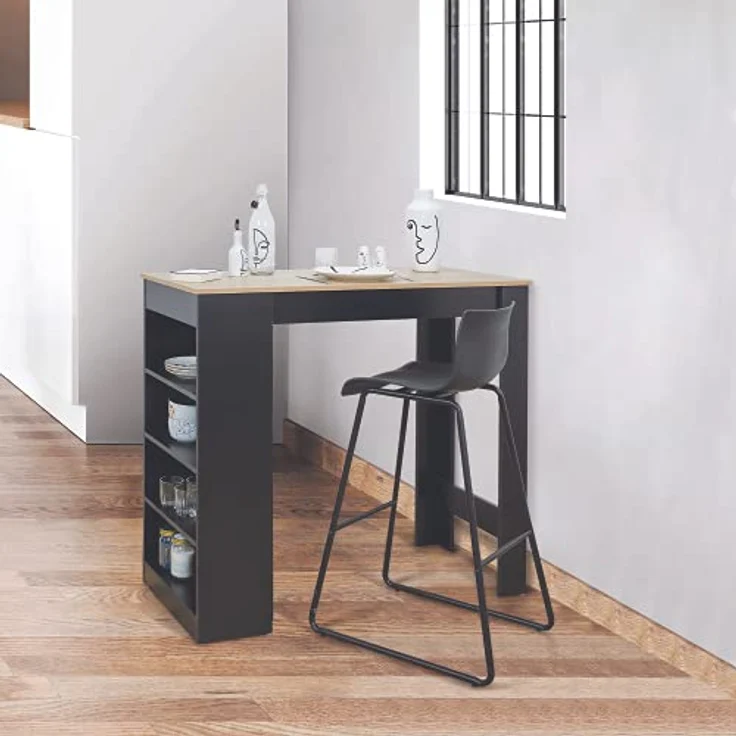 HOME DECO FACTORY Rollcontainer Büro 3 Schubladen Abschließbar Weiß – Bild 2