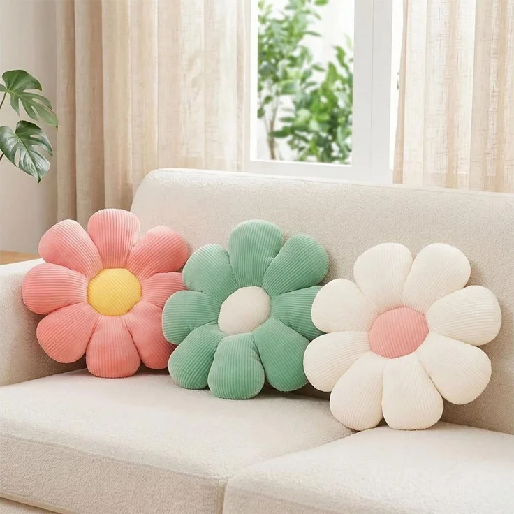 TUWENA Sitzkissen Blumenboden Kissen, Blumenbodenkissen Sitzkissen – Bild 2