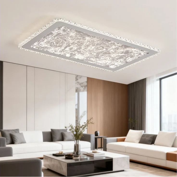 Eurotondisplay LED Deckenleuchte LED Deckenleuchte mit Fernbedienung Lichtfarbe Helligkeit einstellbar, LED fest integriert, Warumweiß, Neutralweiß, Kaltweiß, Lichtfarbe und Helligkeit einstellbar – Bild 3