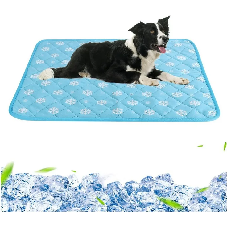 Ledander Hundematte Hundematte kühlmatte Hund, Waschbar Kühlkissen hundematte, für Zuhause Unterwegs oder im Auto, 45x60 cm