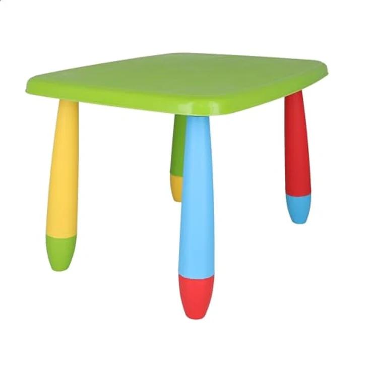 Mueblear 90046 Kindertisch, rechteckig, Kunststoff, Grün, 73 x 58 x 48 cm – Bild 4