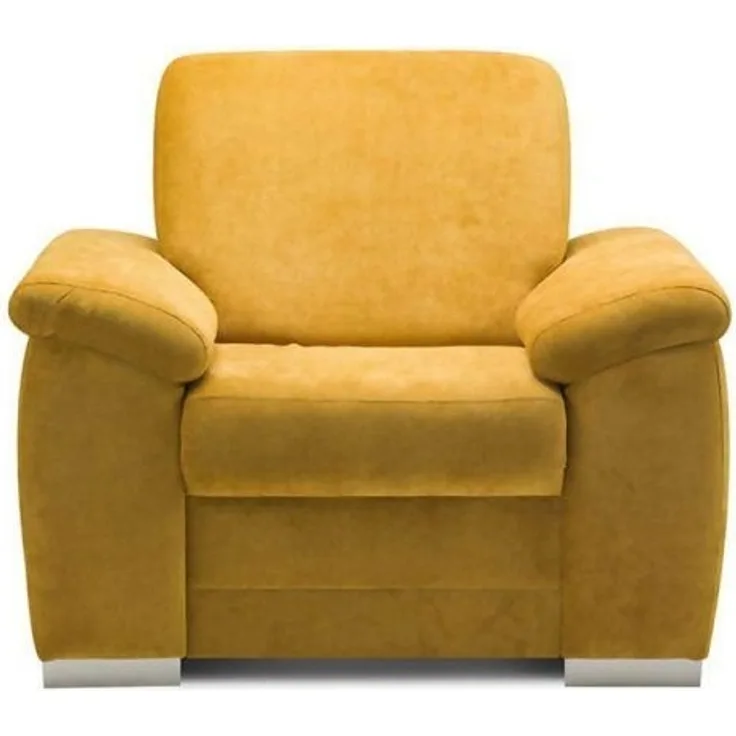 Sessel Polstersessel VINZENT Polyesterstoff Gelb