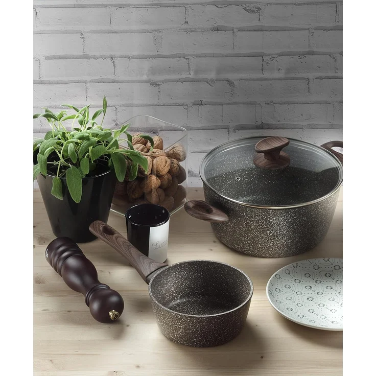 PINTINOX Bratpfanne Chalet, Aluminium, Stein-Optik, Induktionsgeeignet – Bild 7