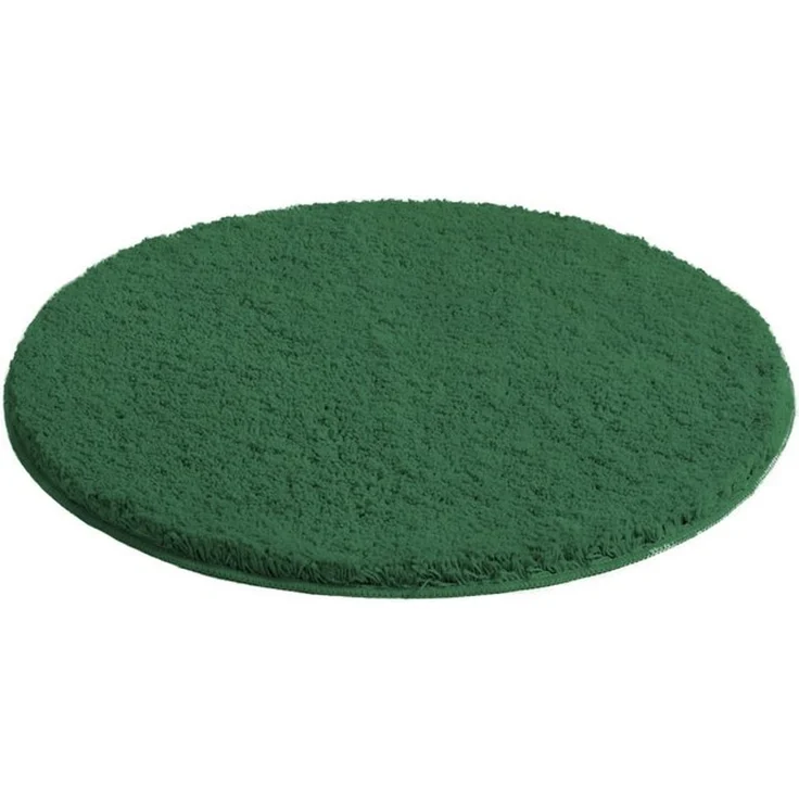 OTTO home Badematte Inga, Badezimmer Teppich, Badvorleger, Höhe 20 mm, rutschhemmend beschichtet, fußbodenheizungsgeeignet, schnell trocknend, strapazierfähig, Polyester, rund, Badteppich, unifarben, weich, als halbrund und rechteckig erhältlich – Bild 4