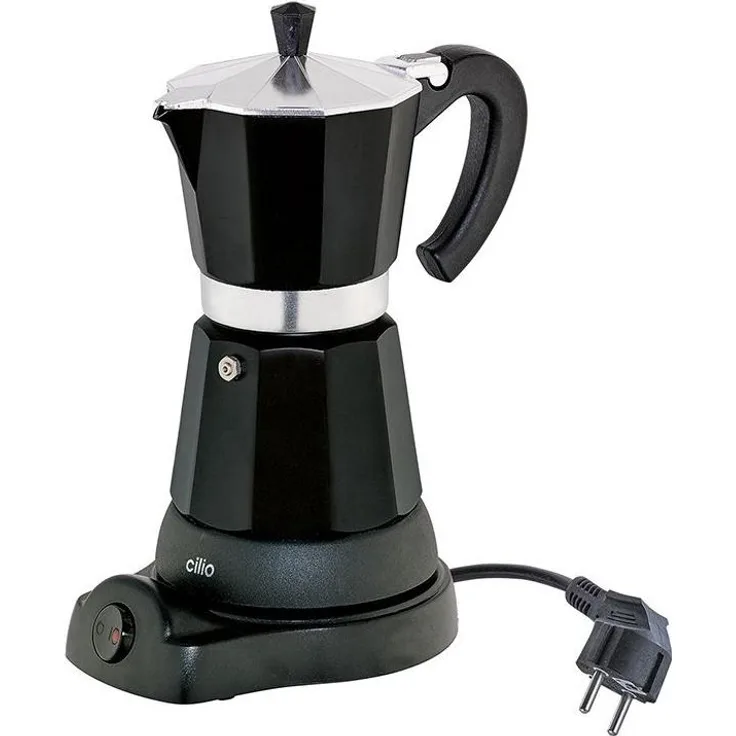 Cilio Classico Espresso-Kocher schwarz 6 Tassen elektrisch