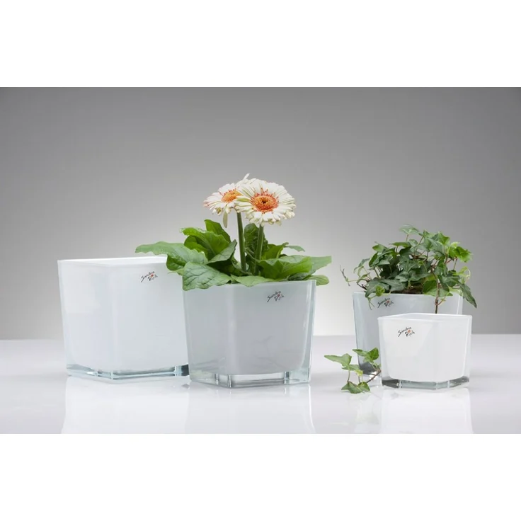 Sandra Rich Blumentopf Blumentopf White Emotion weiß eckig von Sandra Rich – Bild 2