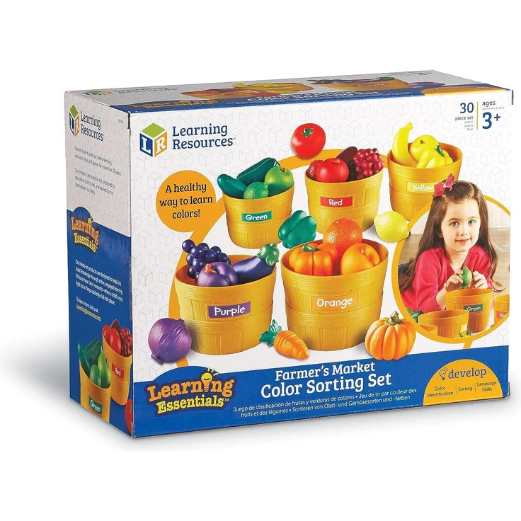 Learning Resources LER3060 Bauernmarkt Farbensortierset – Bild 7