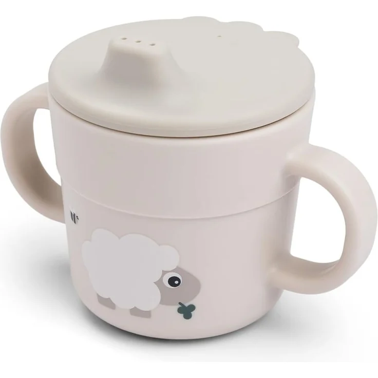 Done By Deer Tiny Farm Schnabelbecher - Sand Braun – Bild 1